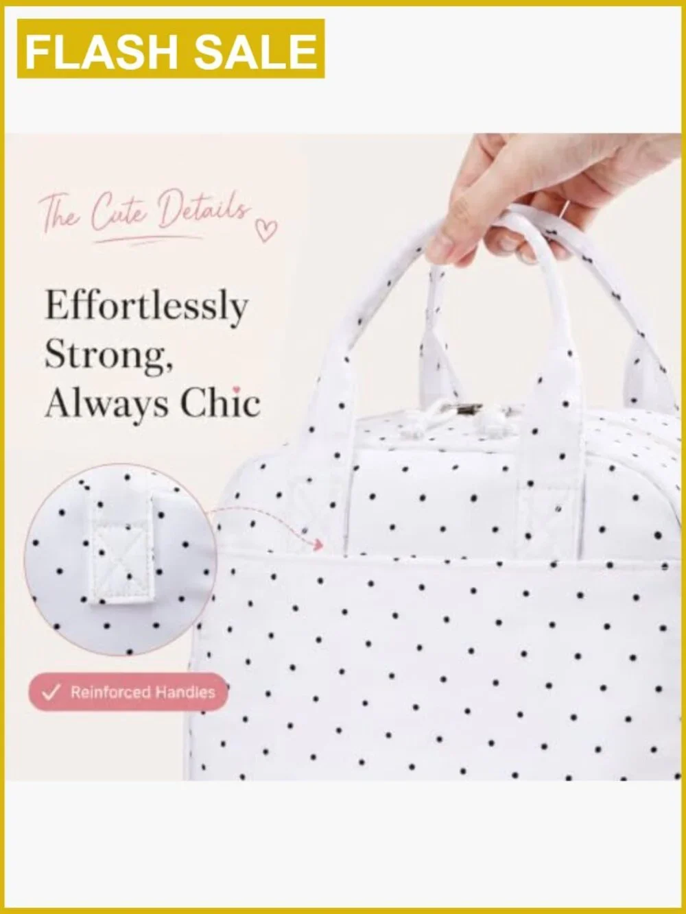 Large Insulated Lunch Bag Tote with Thermal Lining & Front Pocket